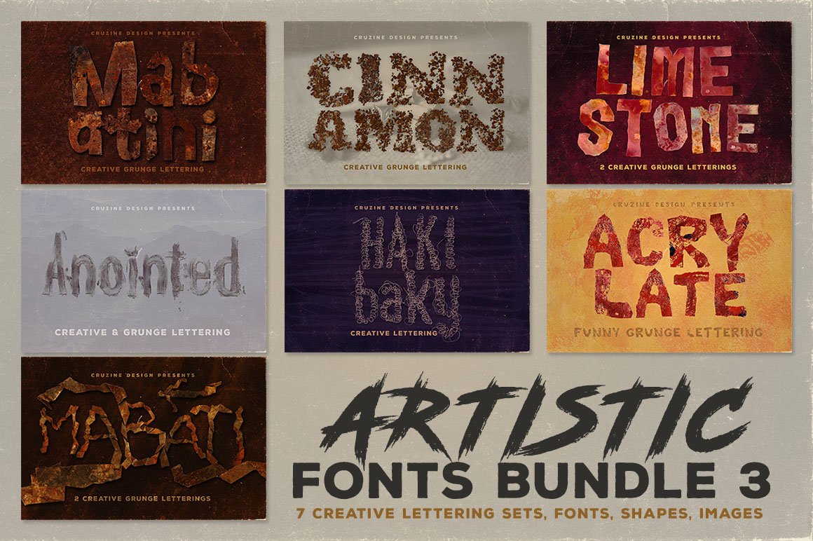 Artistic 字体 Bundle 3 1646604