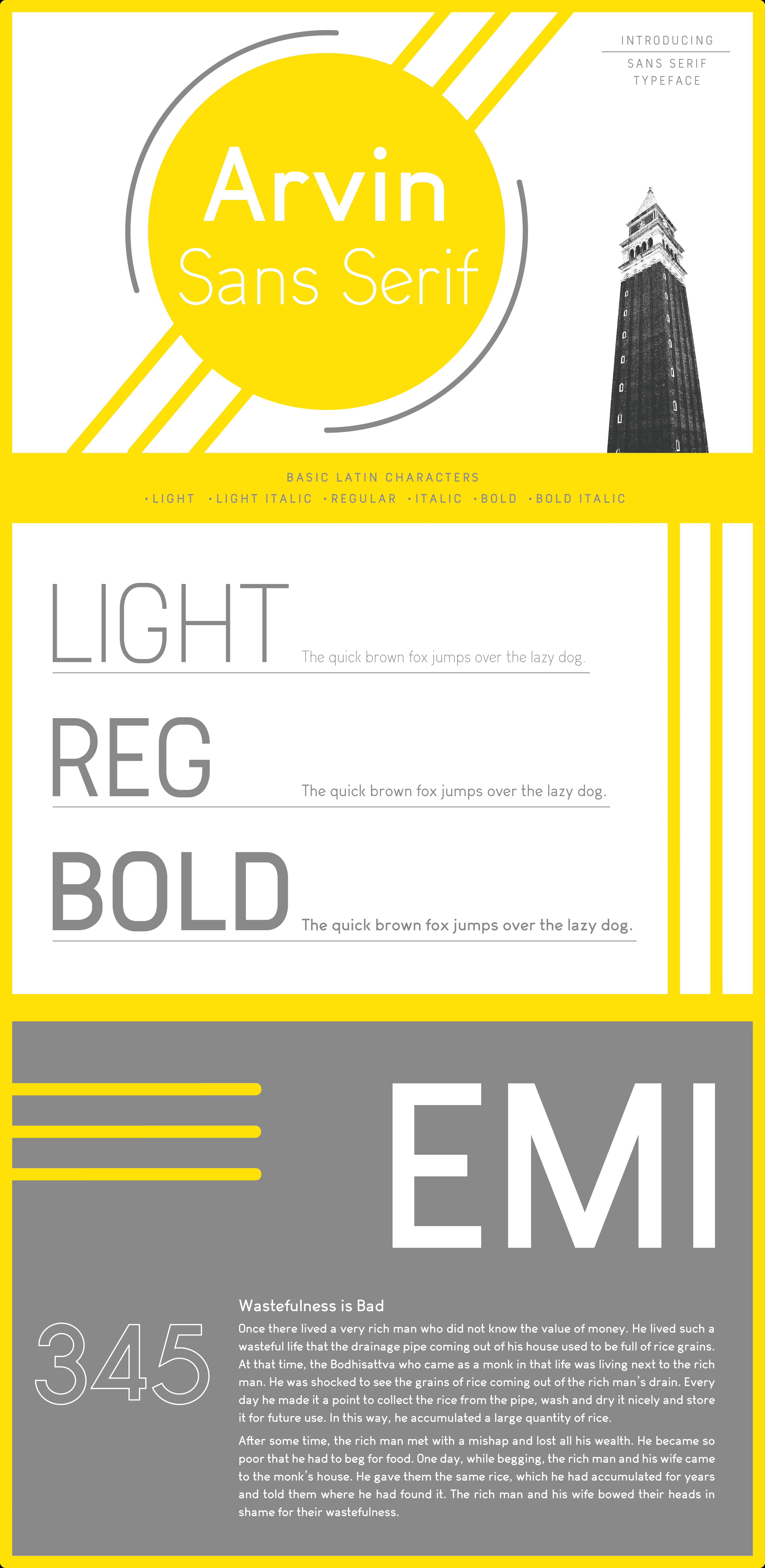 Arvin Light 字体 Family