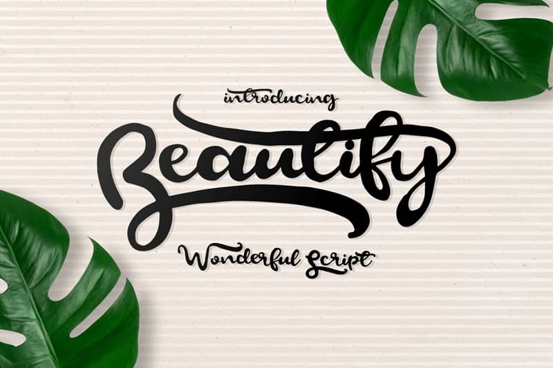 Beautify Script 字体