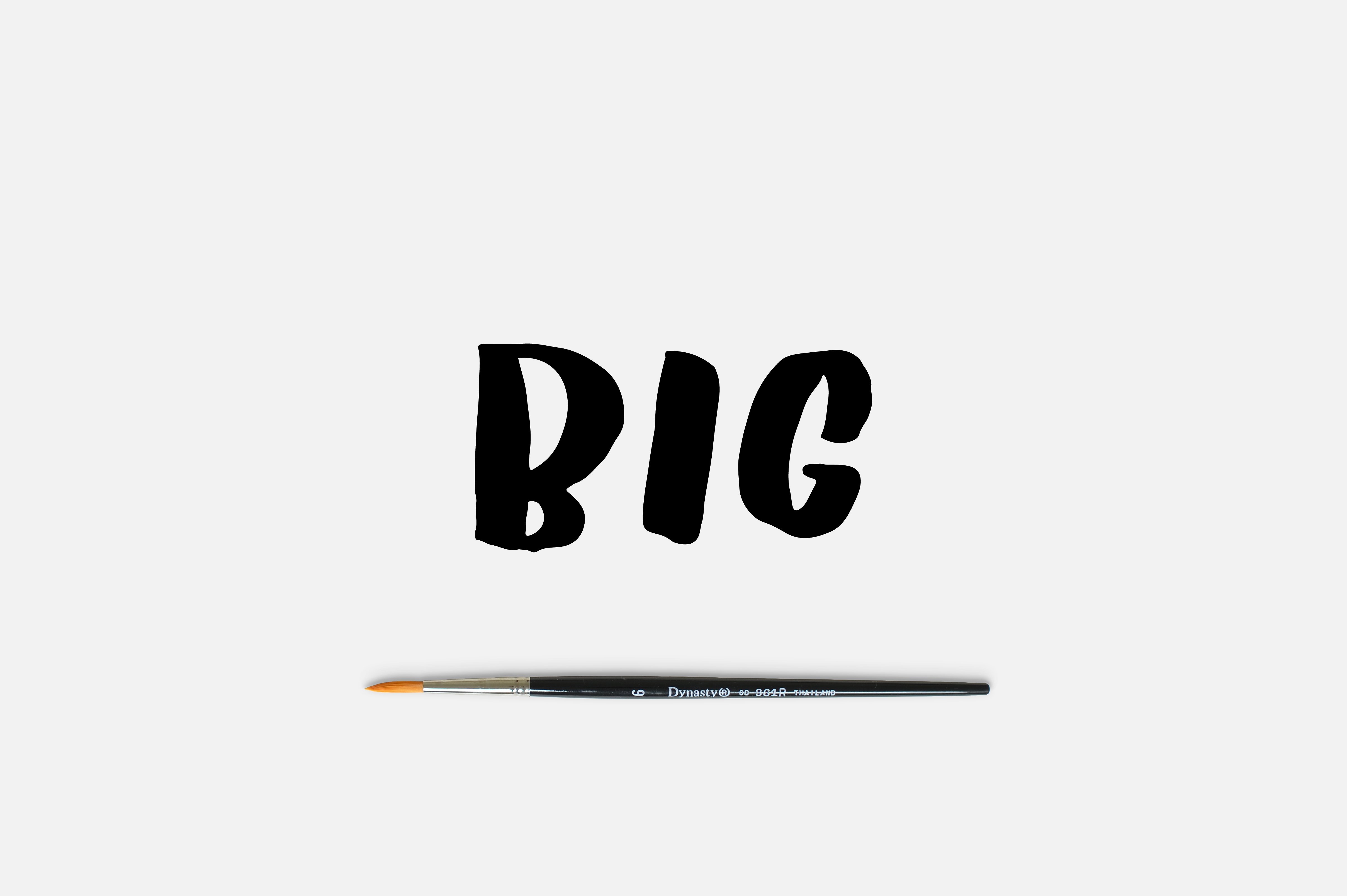 BIG 字体 – Fun Brush 字体 1658273