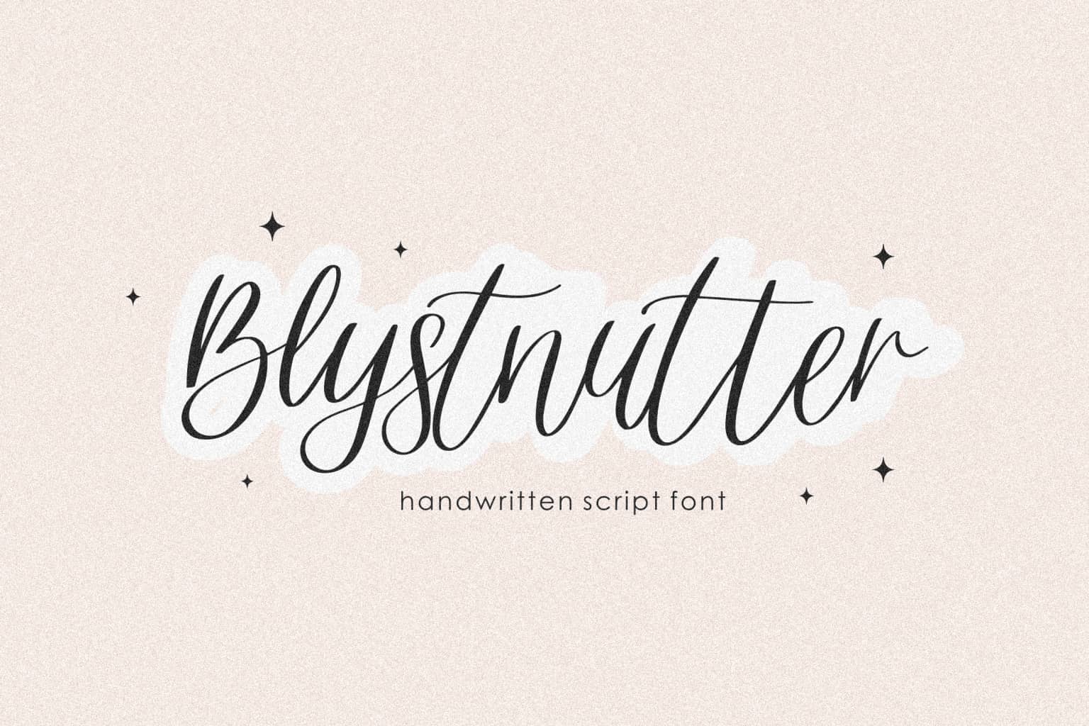 Blystnutter Script 字体