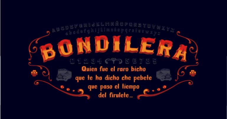 Bondilera 字体
