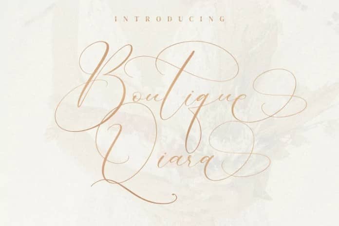 Boutique Qiara Calligraphy 字体