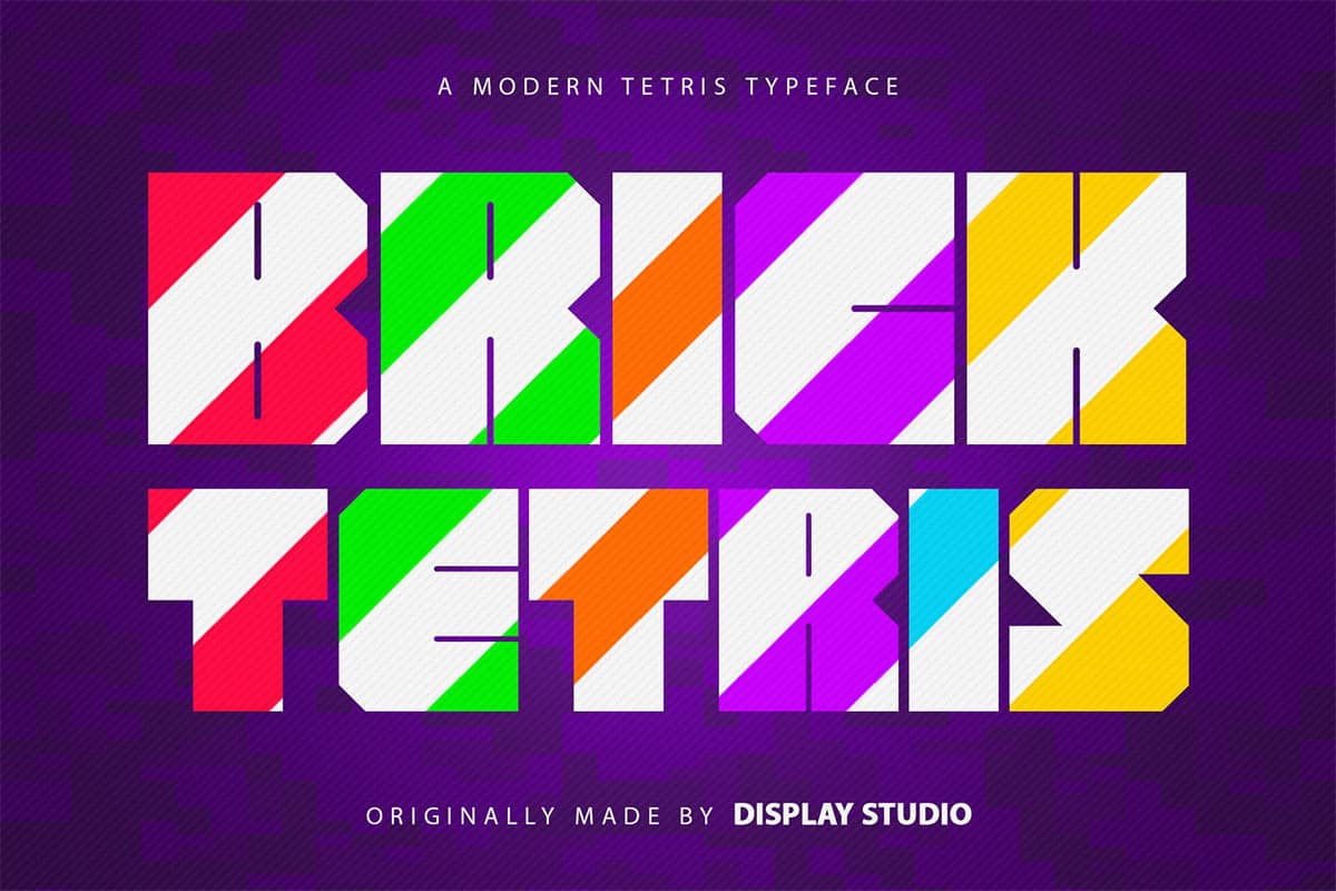 Brick Tetris Display 字体