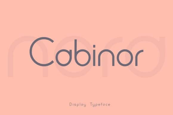 Cabinor 字体