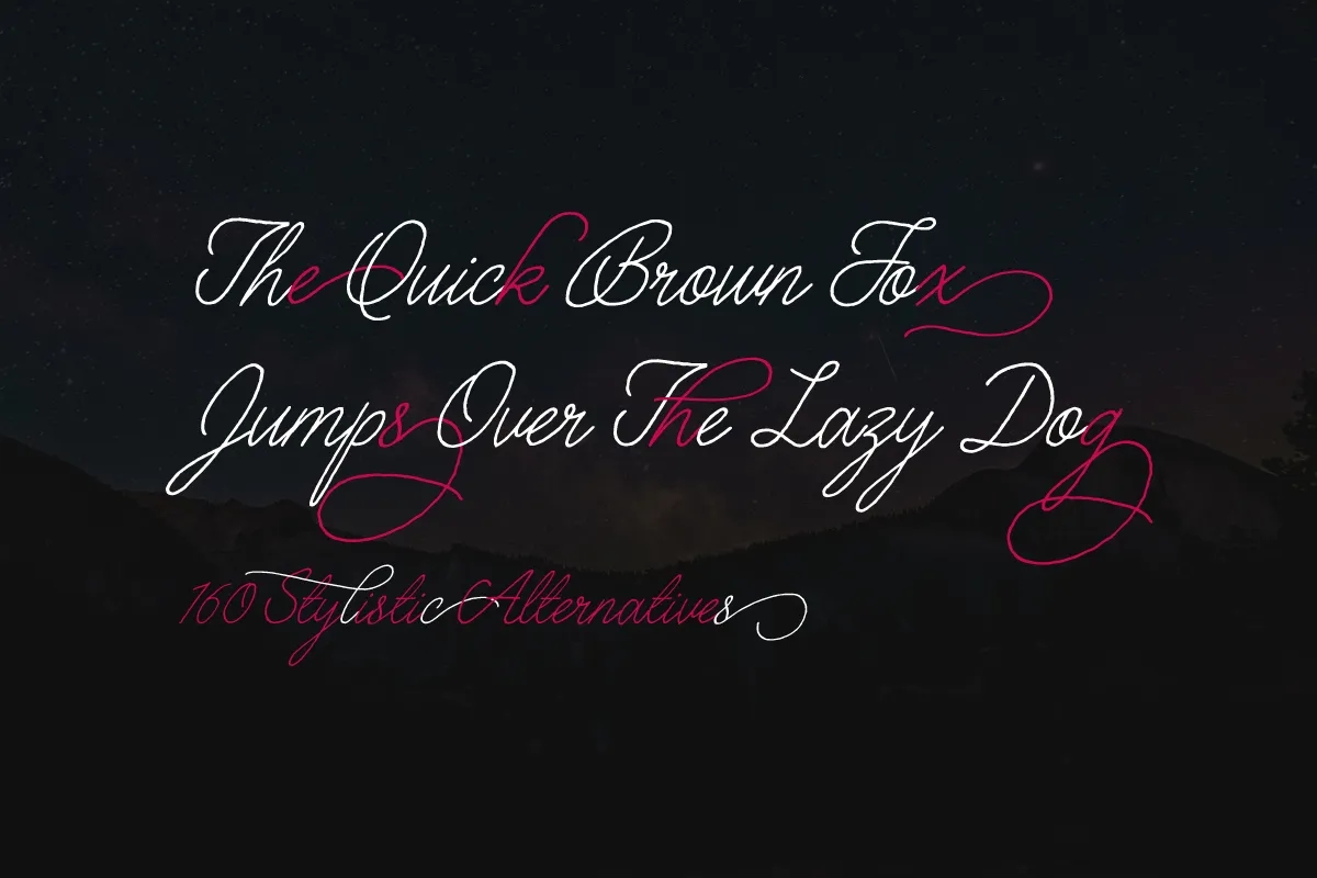 Casual Line Script Typeface