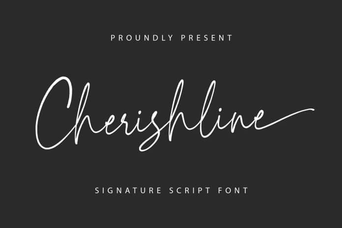 Cherishline Handwritten 字体