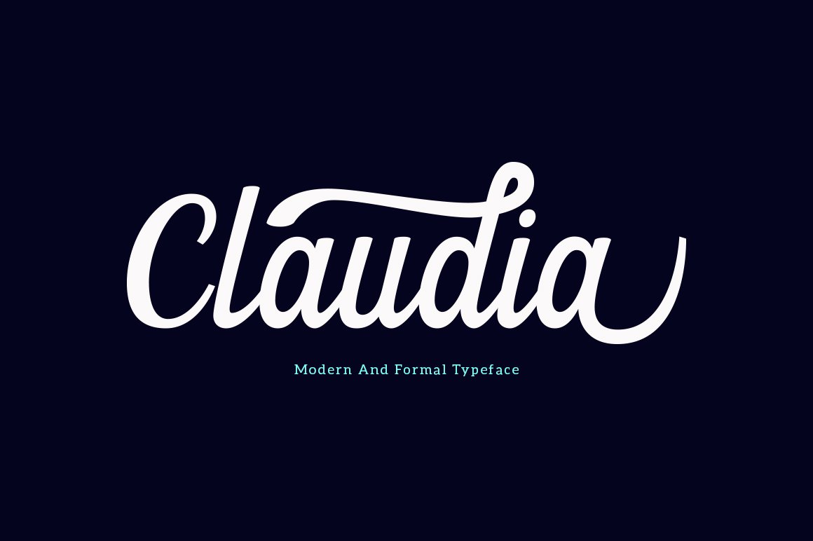 Claudia Script 字体 260101