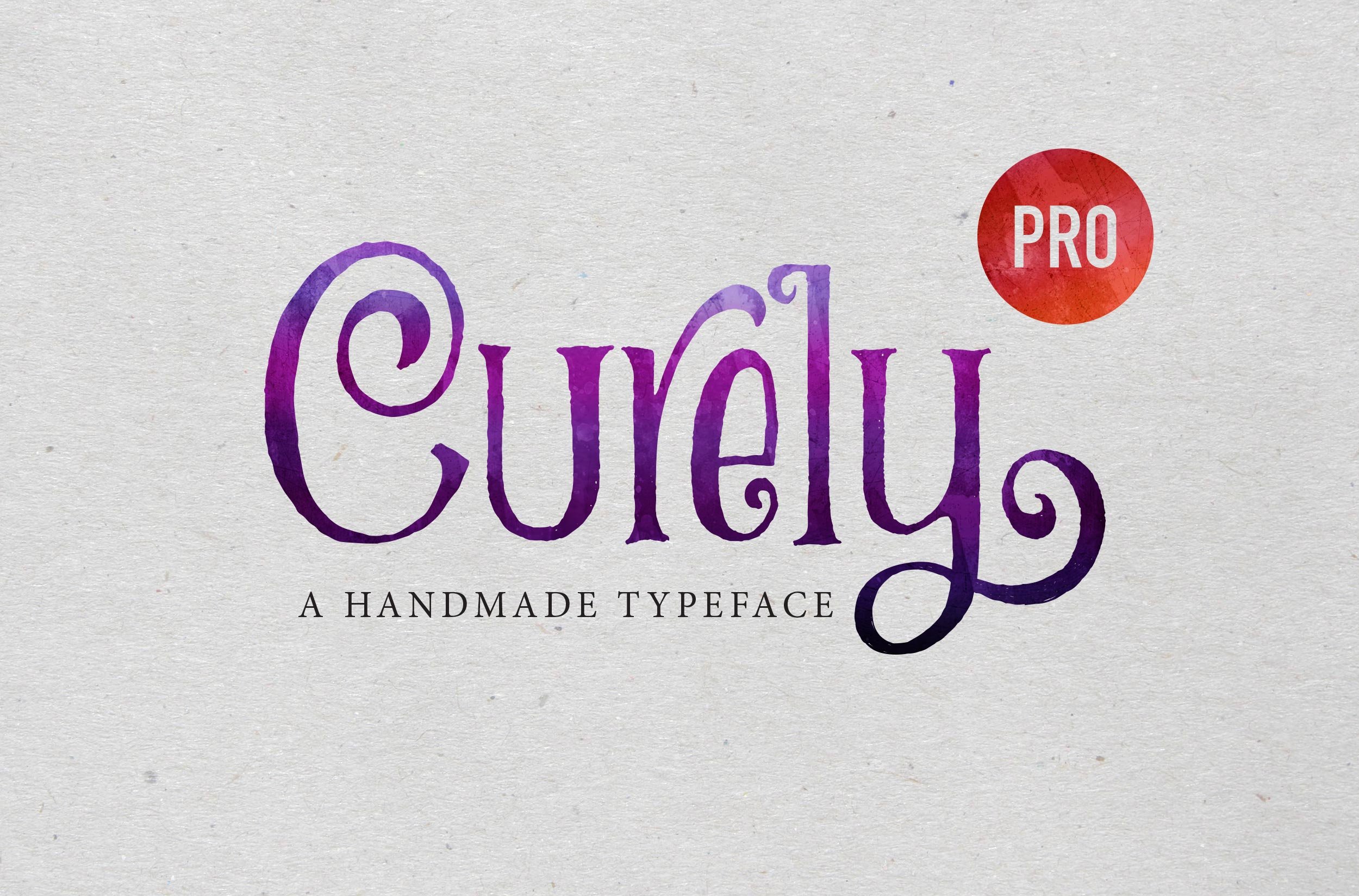 Curely Pro fancy cute lettering 字体 1456041