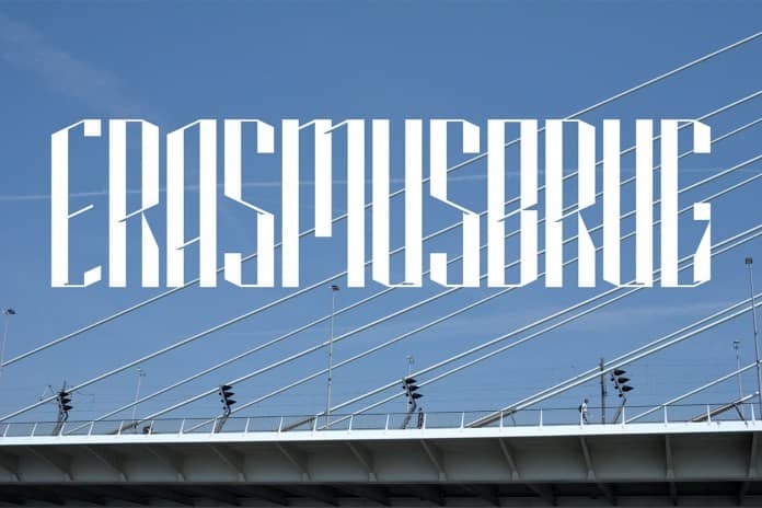 Erasmusbrug25 Display 字体