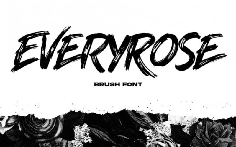 Everyrose Brush 字体