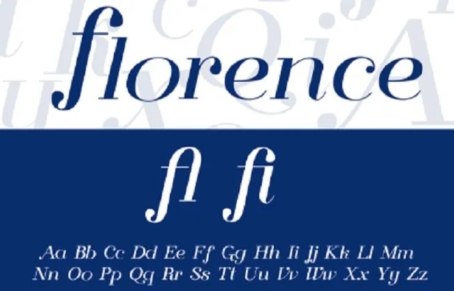Florence 字体