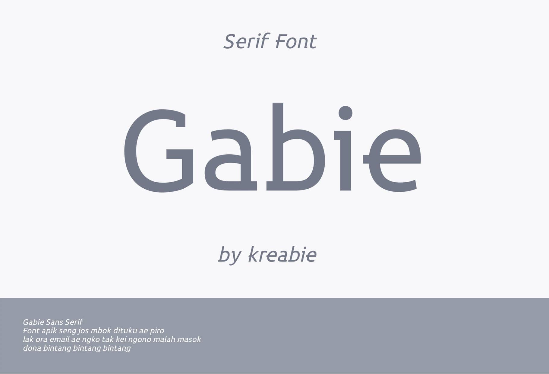Gabie 字体