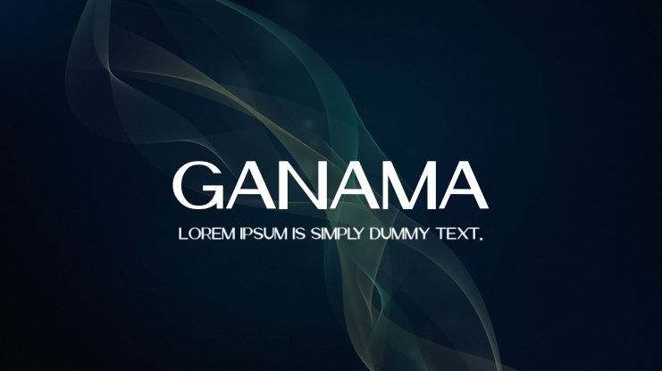 Ganama 字体