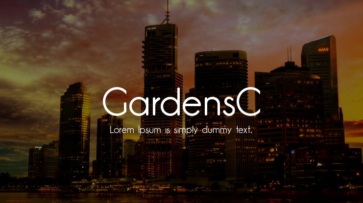 GardensC 字体