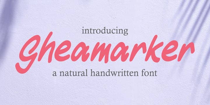 Gheamarker 字体