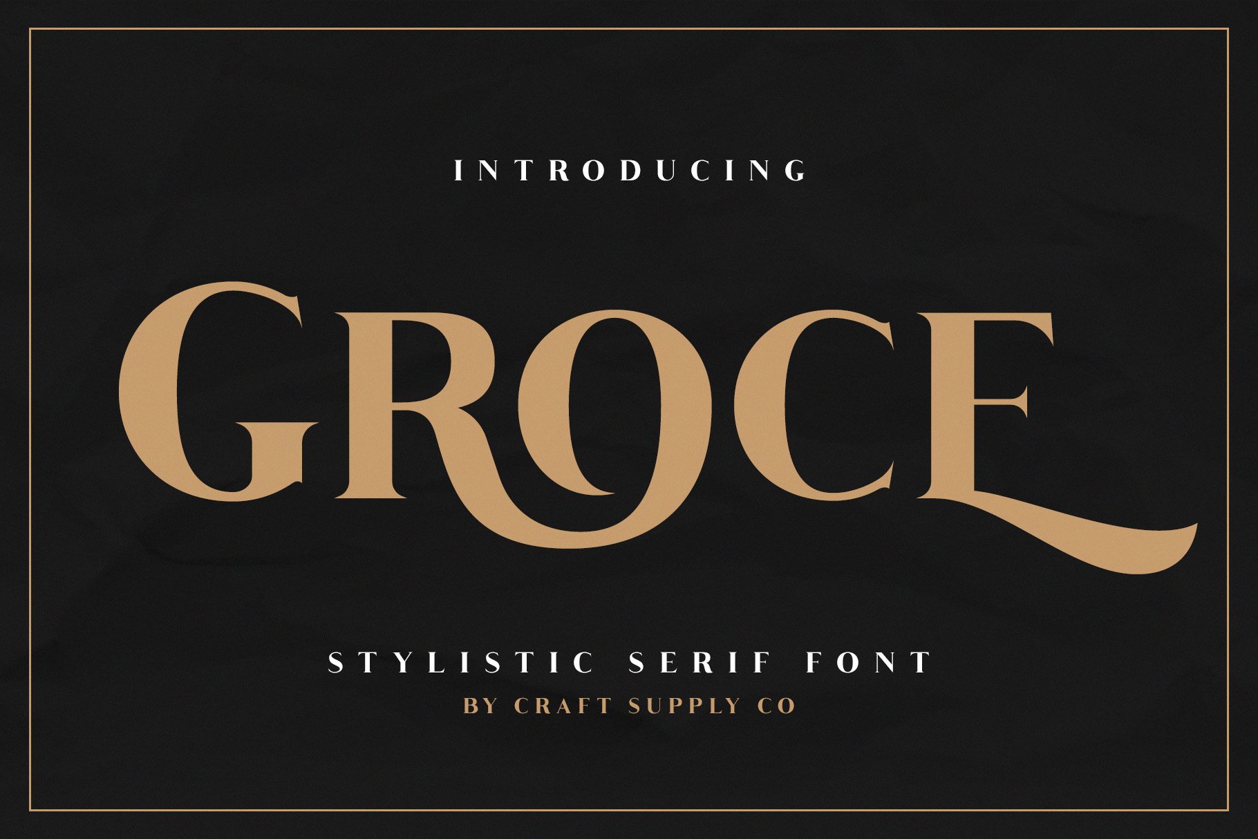 Groce – Stylistic Serif 字体 3495187