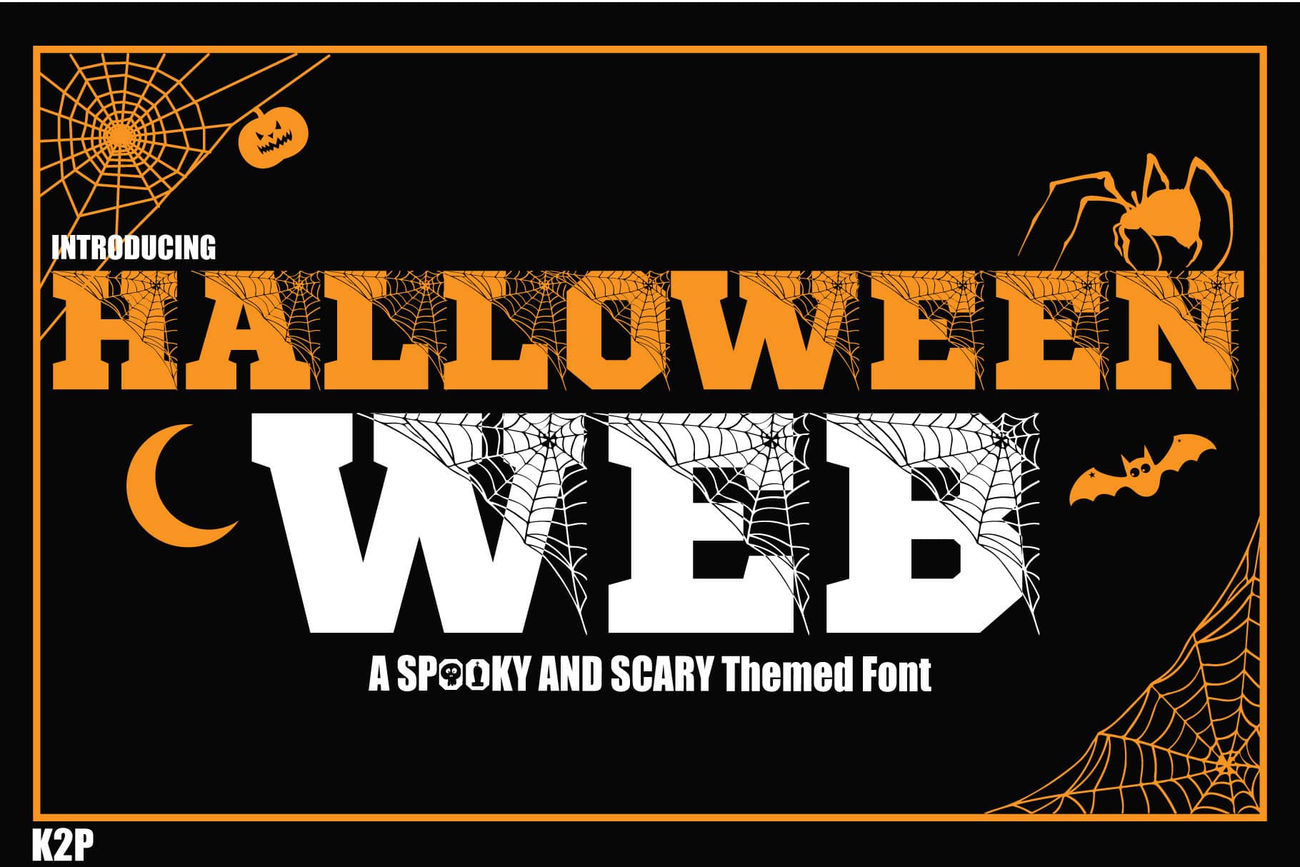 Halloween Spider Web 字体