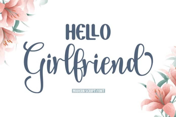 Hello Girlfriend 字体