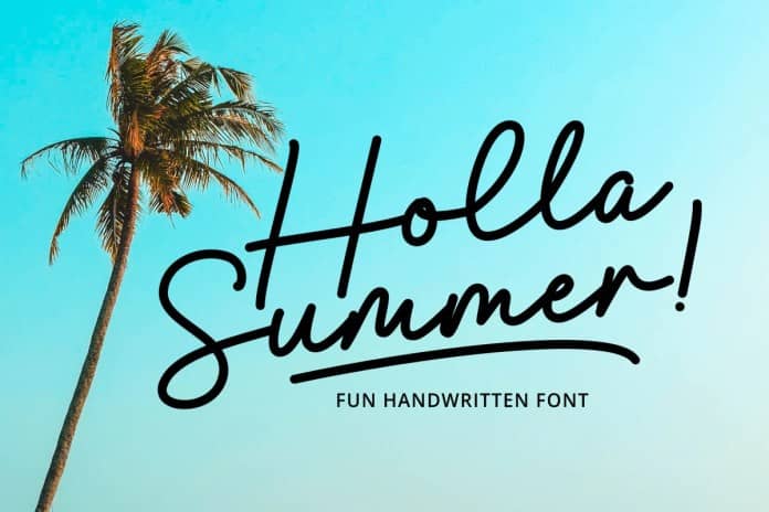 Holla Summer Script 字体