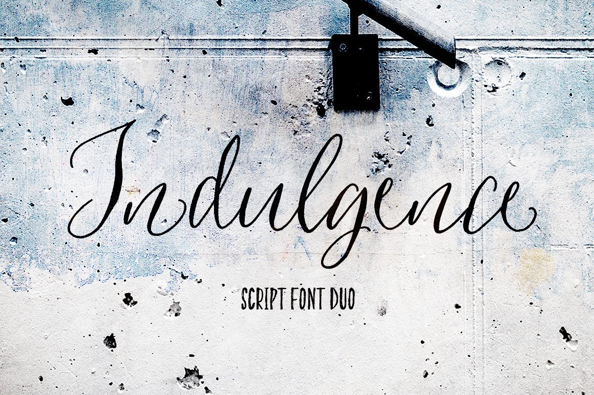 Indulgence Script 字体 Duo 1593458