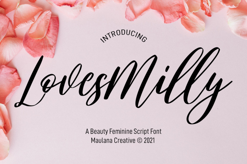 Lovesmilly Feminine Script 字体 6332955