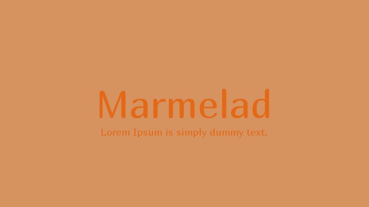 Marmelad 字体