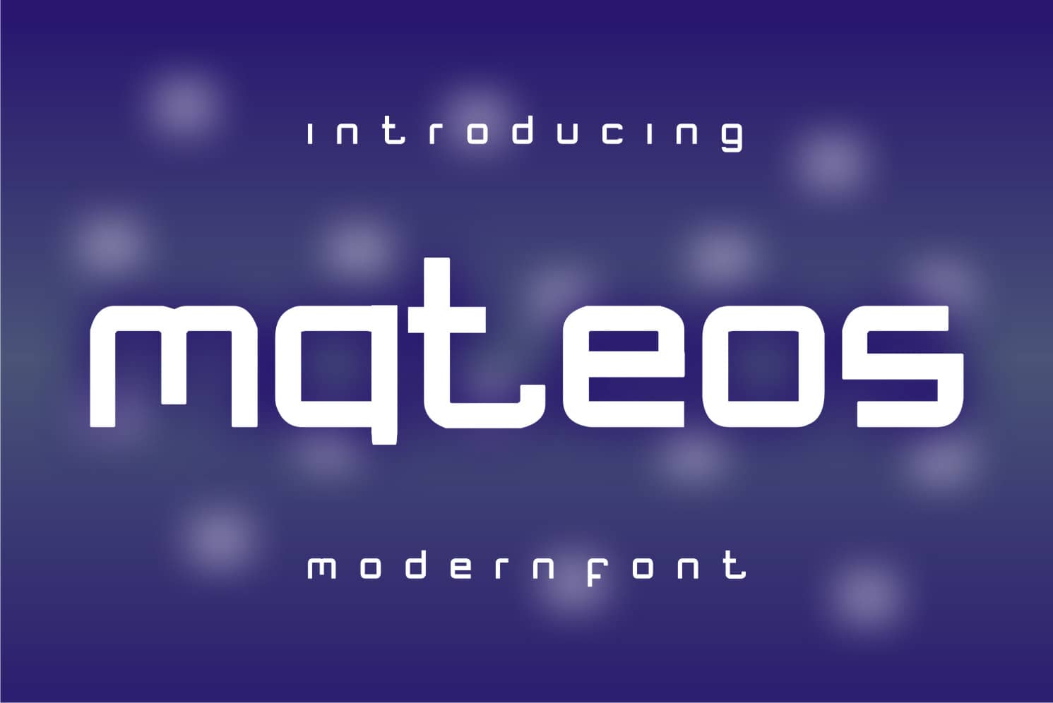 Mateos Display 字体