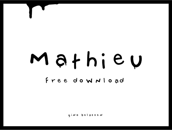 Mathieu 字体