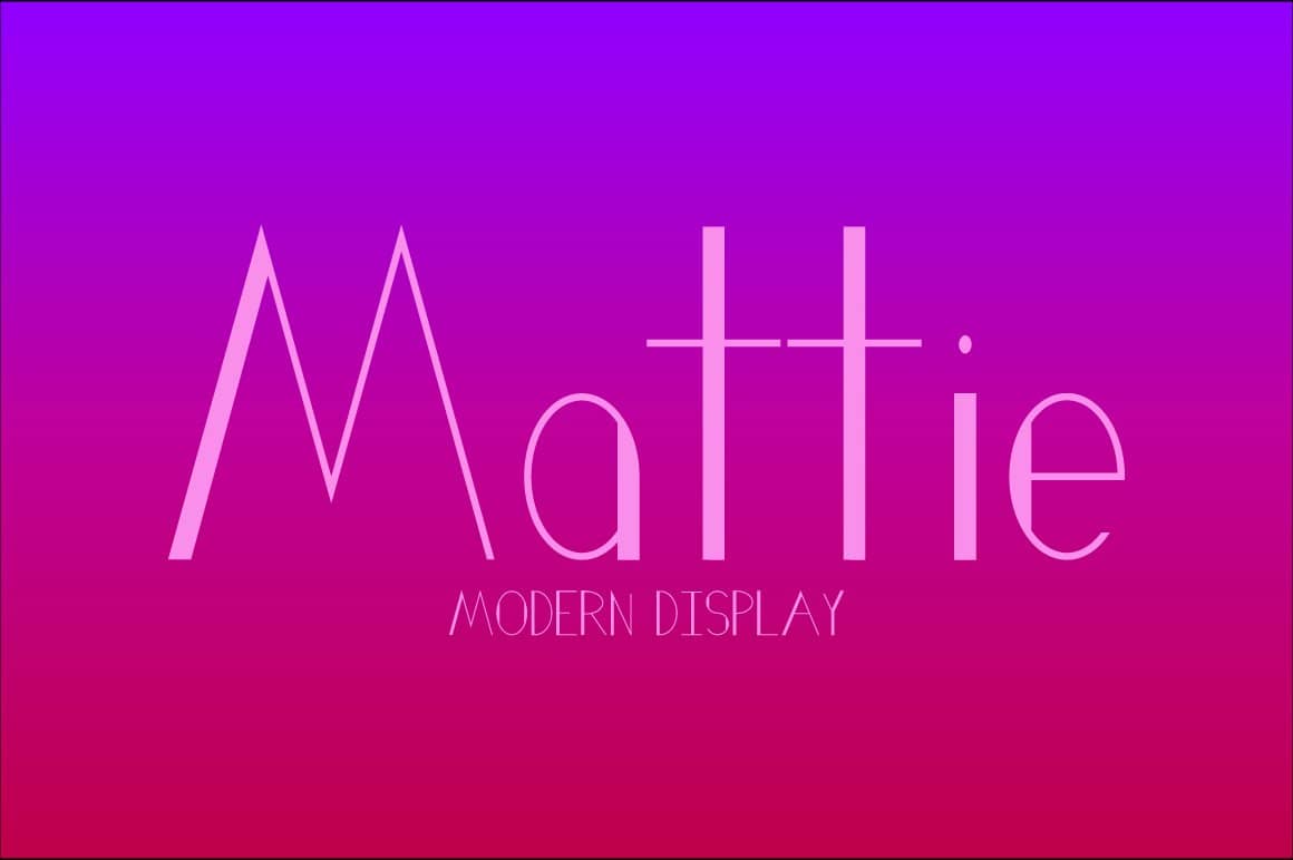 Mattie Typeface 1647287
