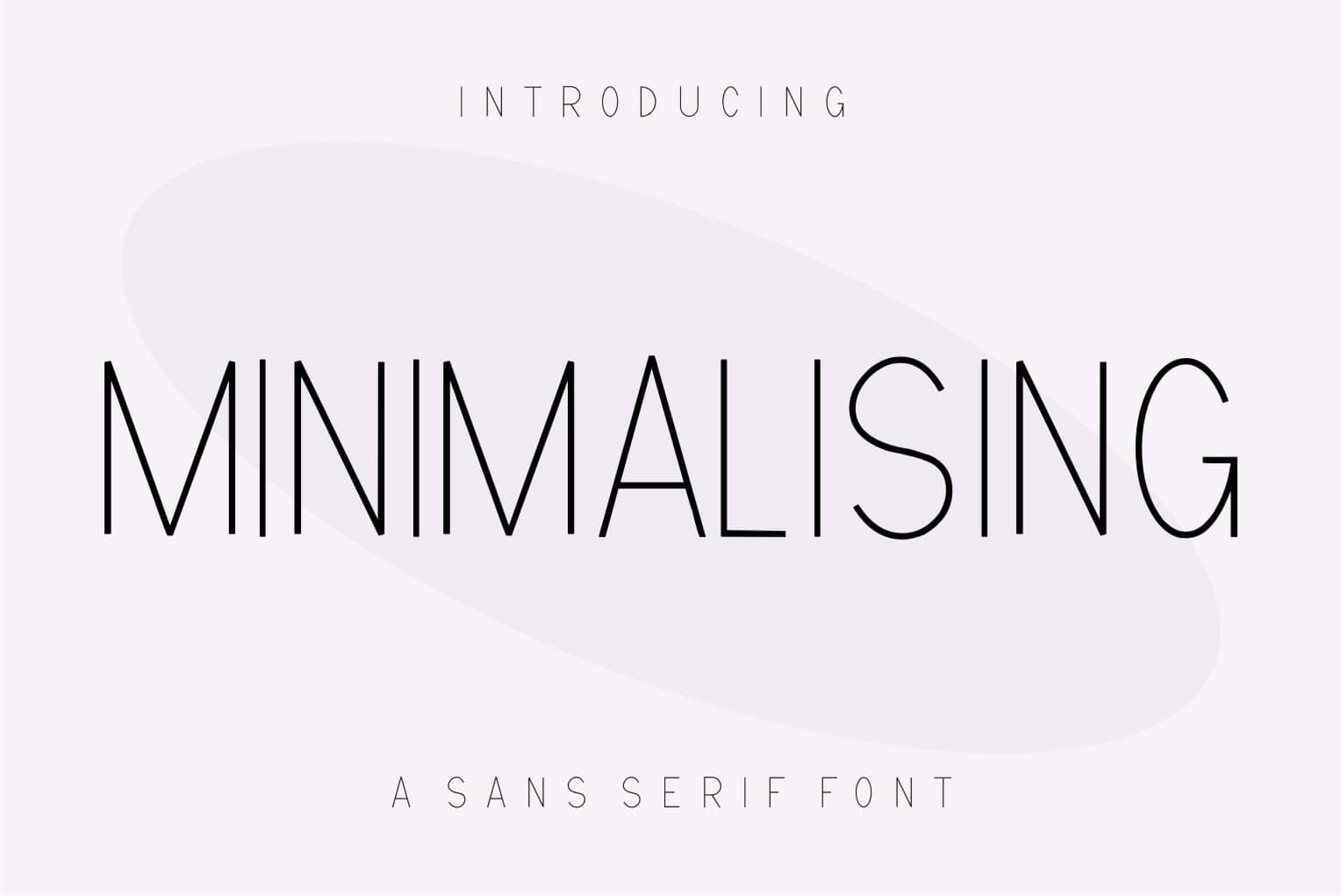 Minimalising Display 字体