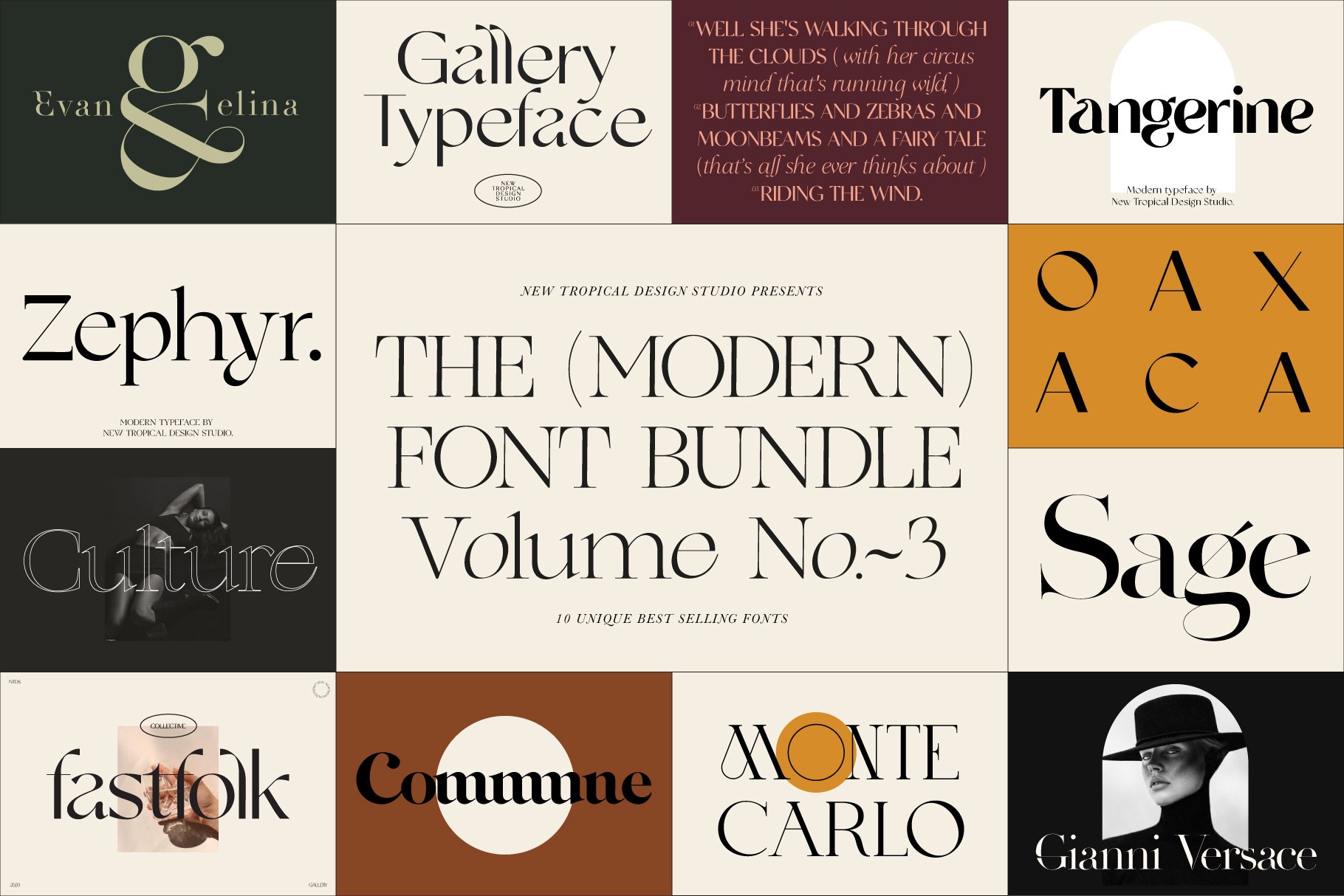 Modern and beautiful 字体 collection vol 3
