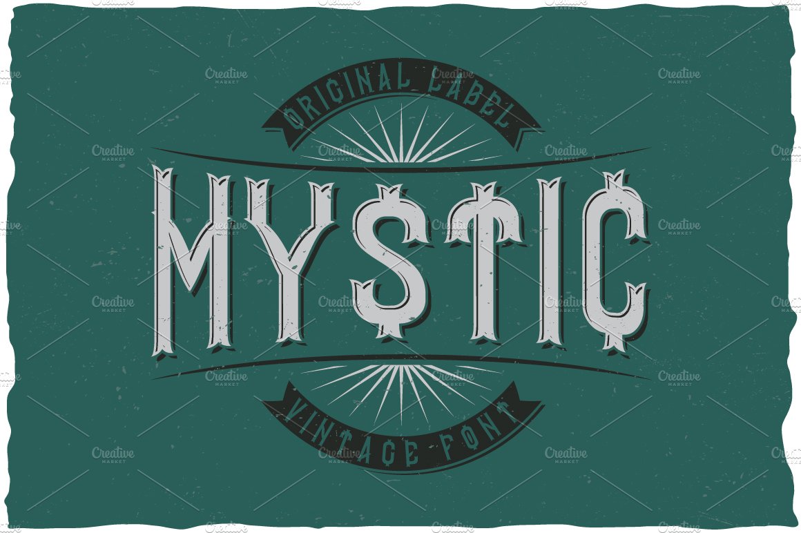 Mystic Vintage Label Typeface 1638162