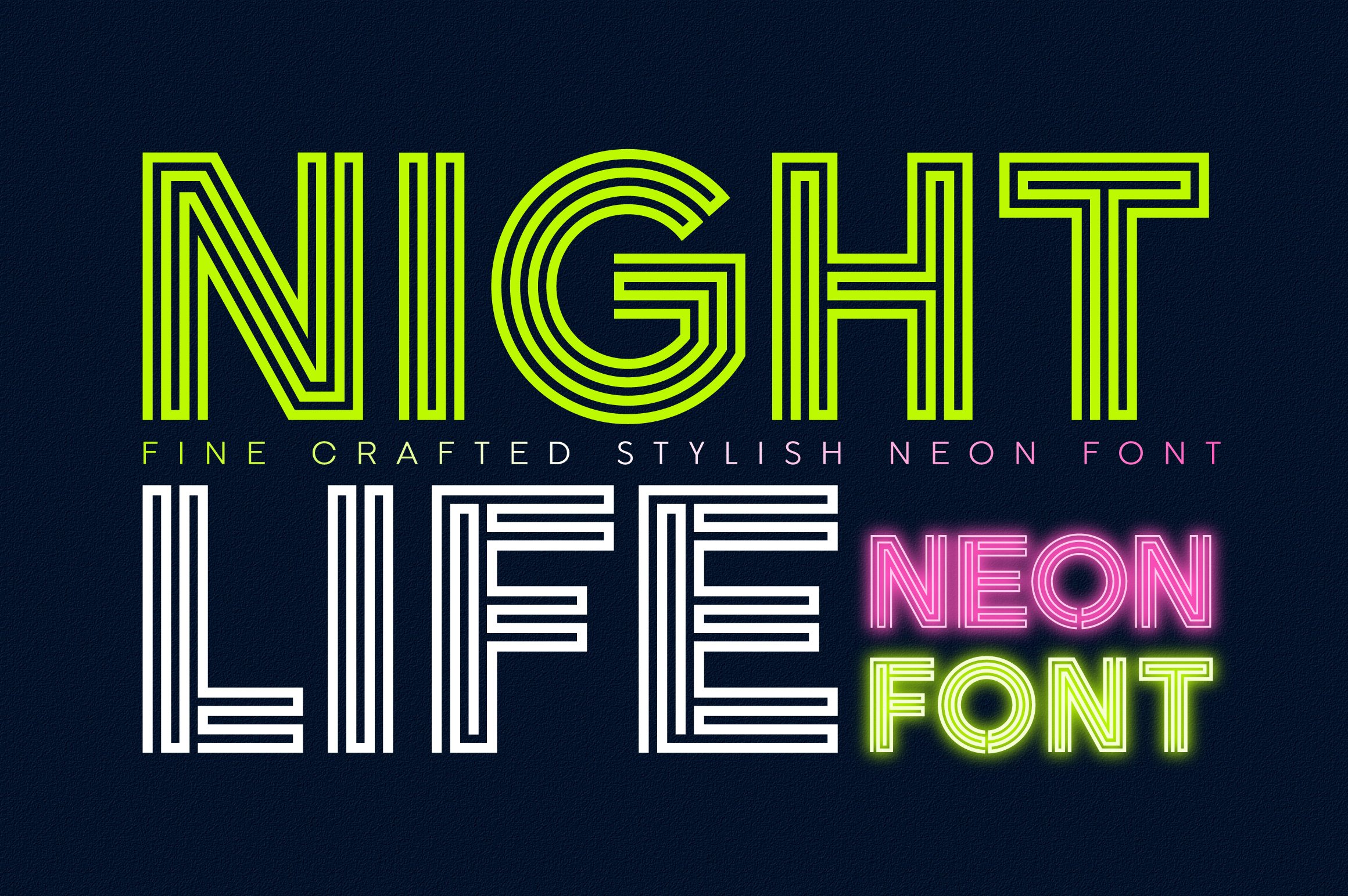 Nightlife Decorative Neon 字体 1647117