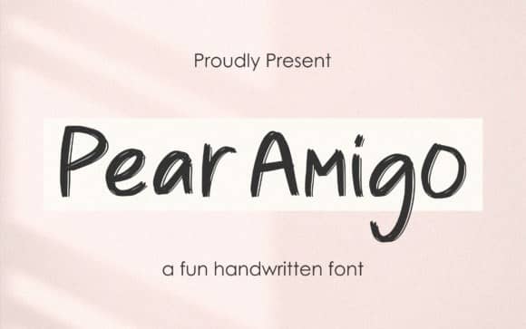 Pear Amigo Brush 字体
