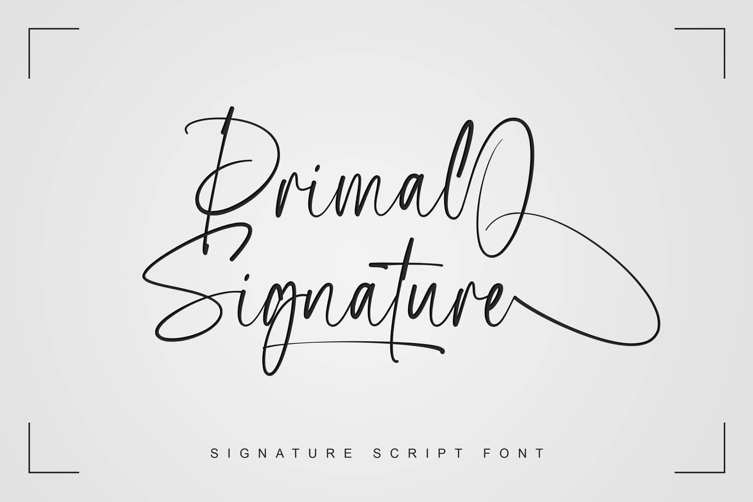 Primal Signature Script 字体