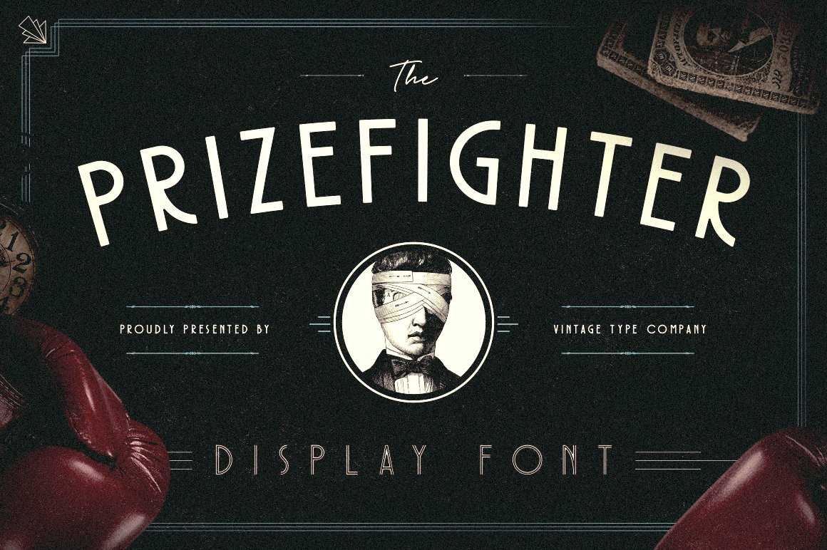 Prizefighter Deco Display 字体 1507182