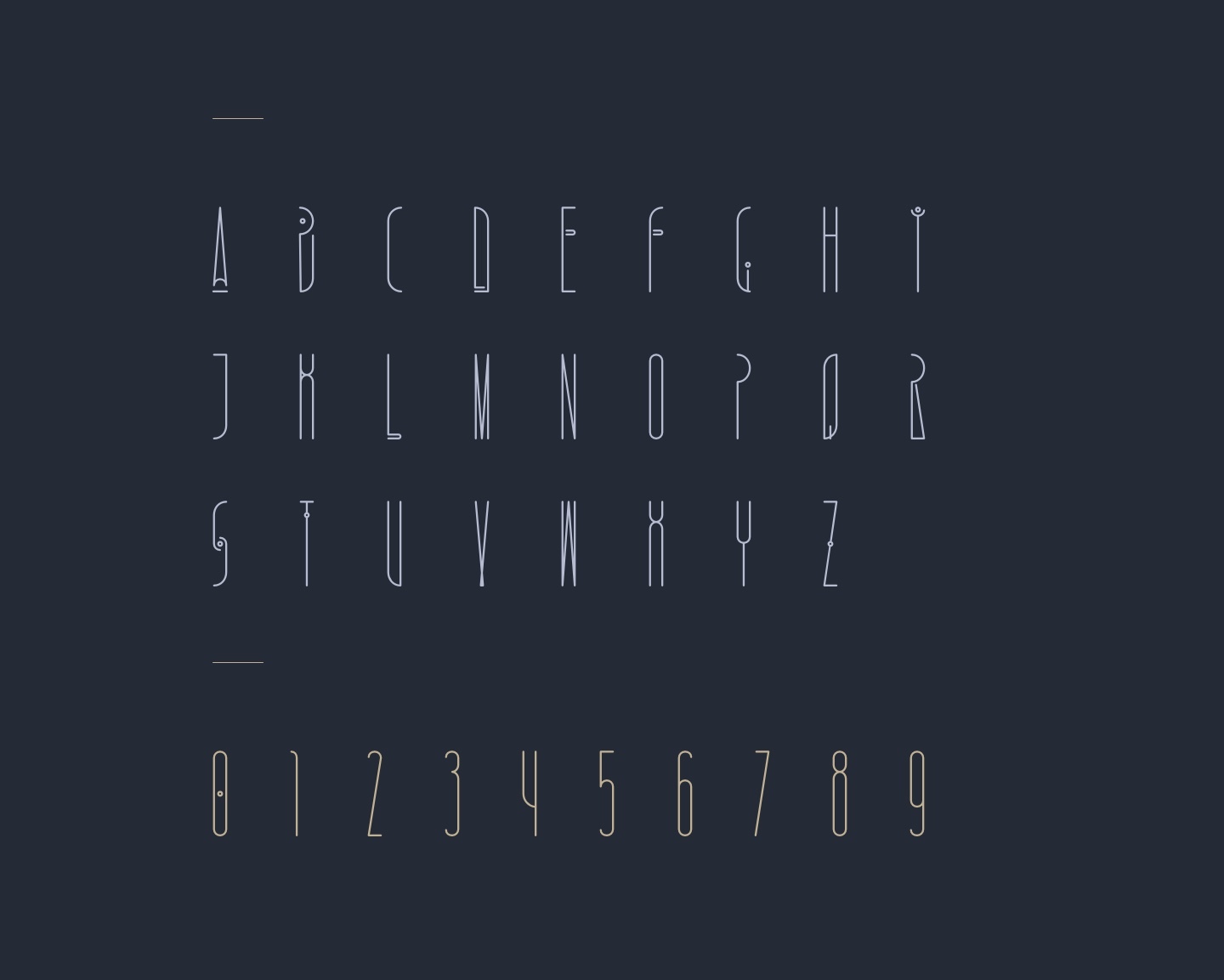PYRA Decorative typeface