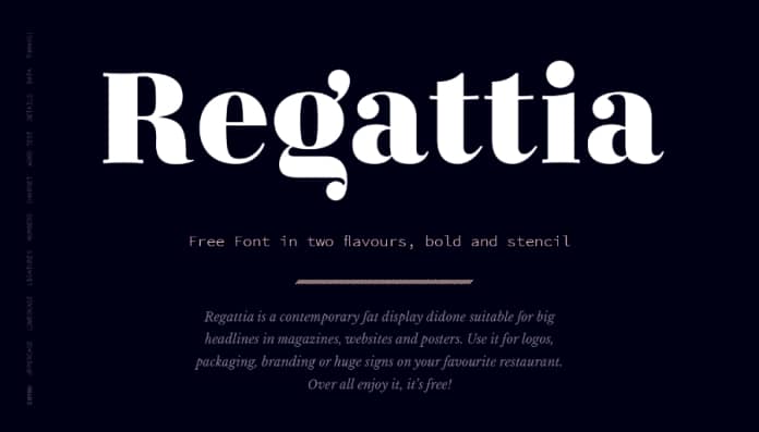 Regattia 字体