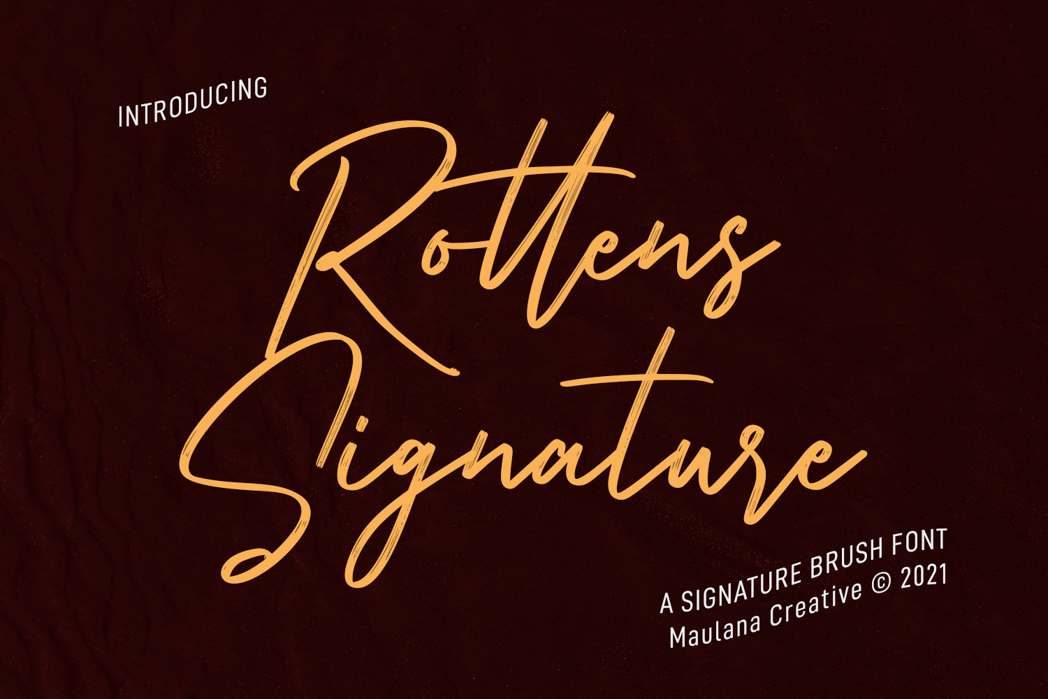 Rottens Signature Brush 字体 6336513