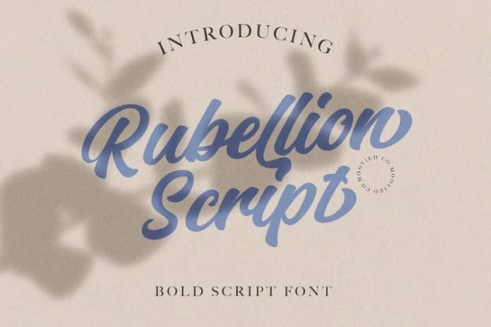 Rubellion Bold Script 字体