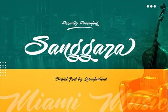 Sanggara – Gorgeous Handwritten 字体