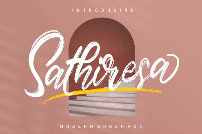 Sathiresa Brush 字体