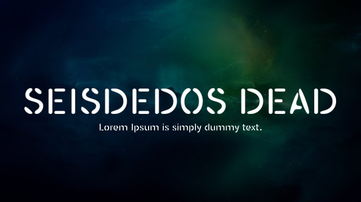 Seisdedos Dead 字体