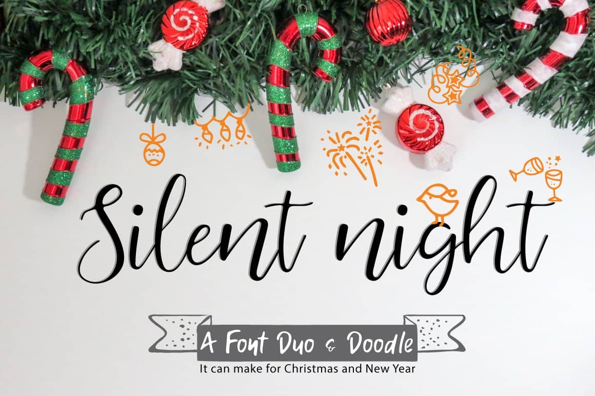 Silent night 字体 Duo