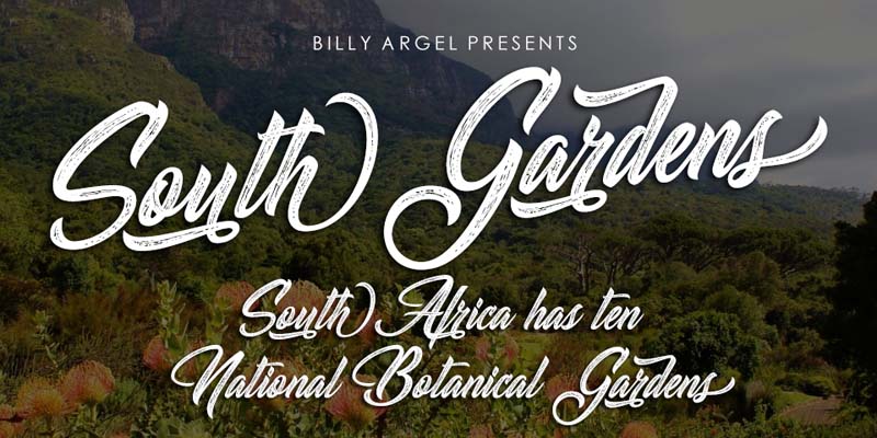 South Gardens 字体