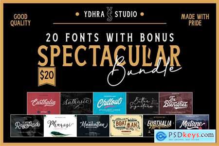 Spectacular Bundle (20 字体+Bonus) 3456191