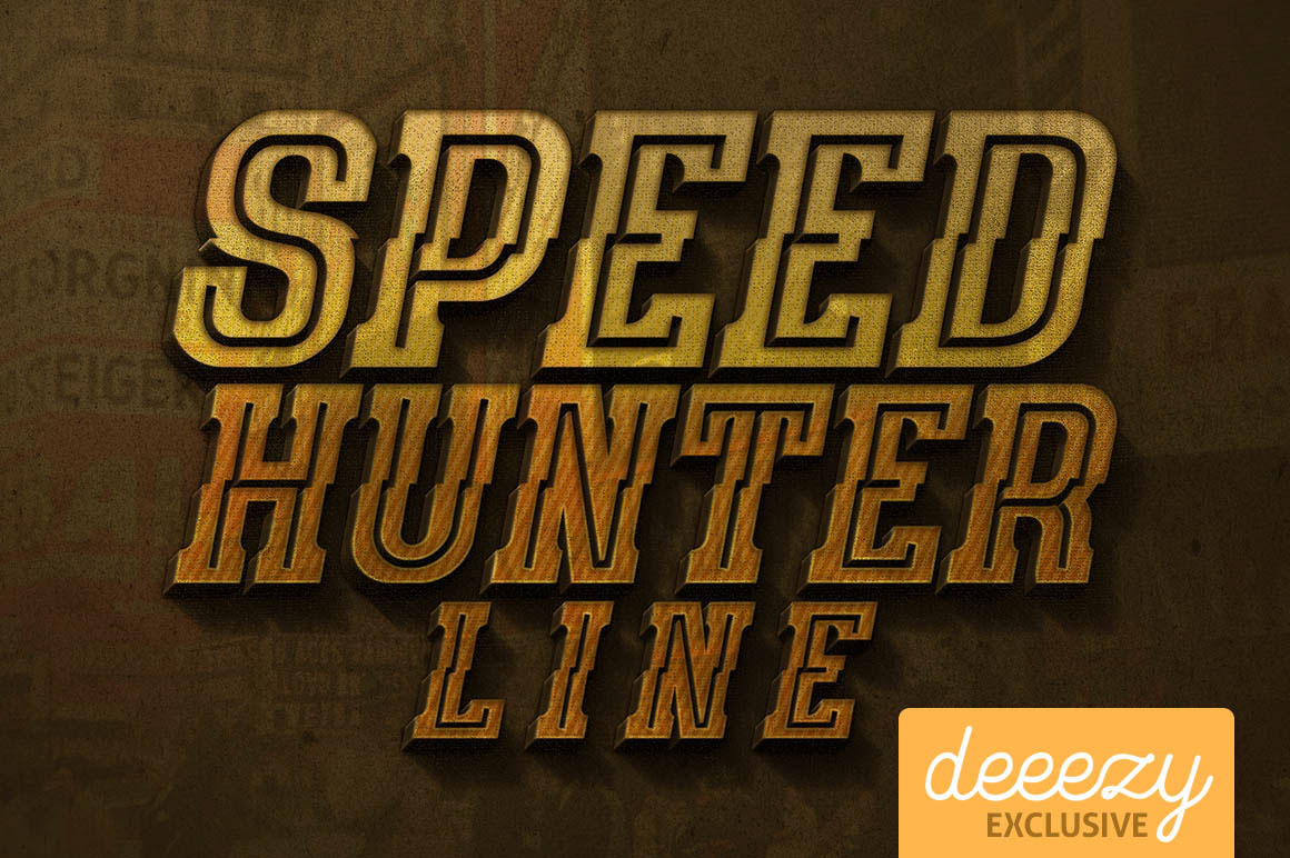 Speed hunter Line 字体