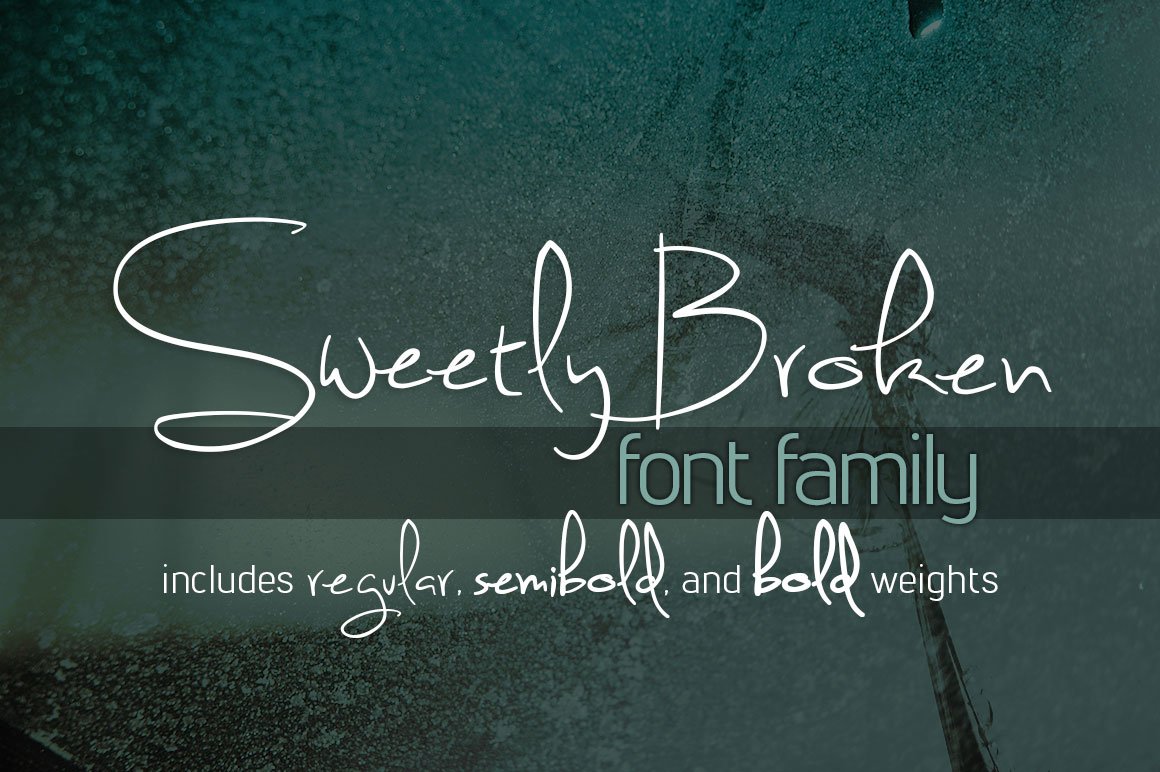 Sweetly Broken 字体 Family