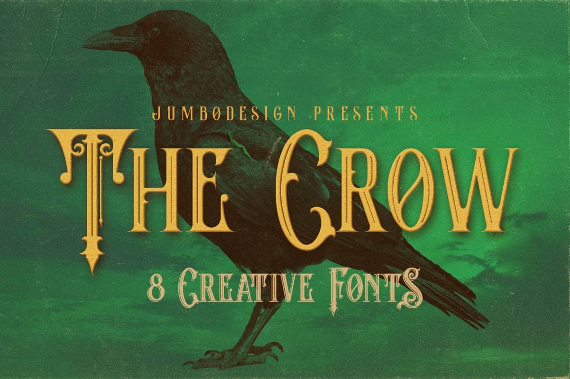 The Crow Shadow – Creative Vintage Style 字体